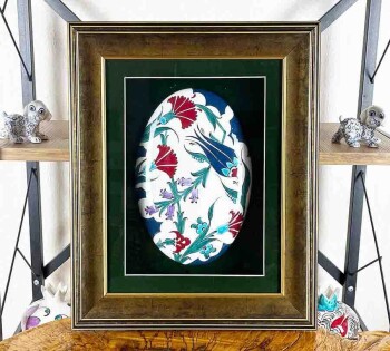 Paspartu Çerçeveli Vip Plaket - Çini Evi