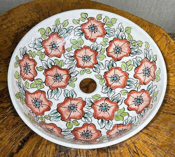 Pendelleuchte mit Gül-Muster – Einzigartige İznik-Kunst für stilvolle Räume - Çini Evi (1)