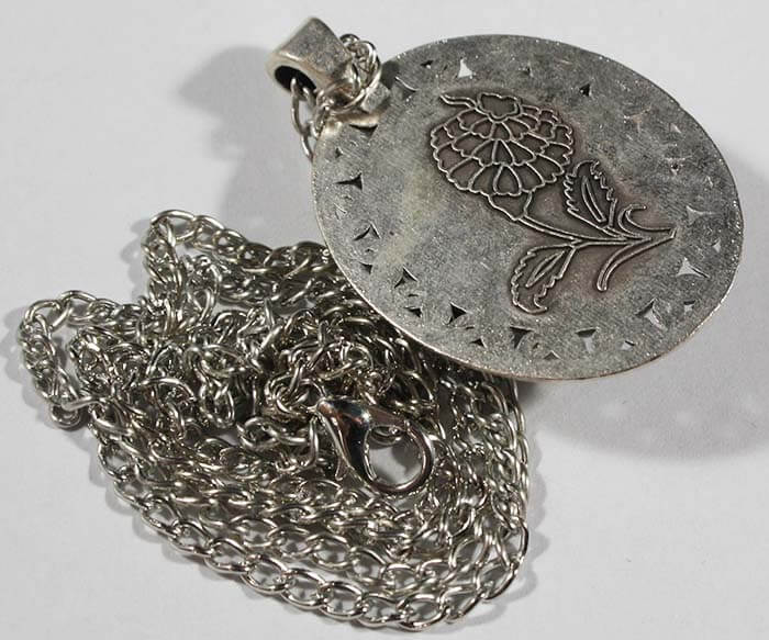 Pendentif en Carreaux D'Iznik à Motif Tulipe Printanière - 2