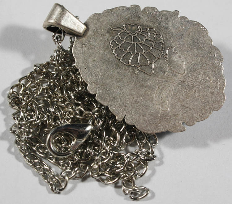 Pendentif Iznik Céramique Trèfle Rouge - 2