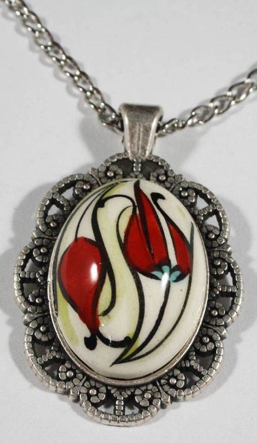 Pendentif Iznik motif tulipe cadeau de remerciement - 1