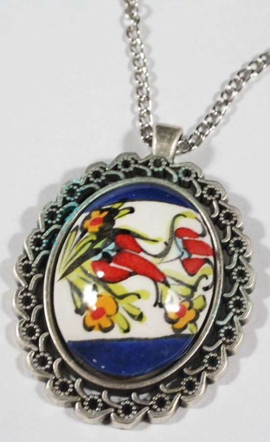 Pendentif Lalezar en céramique d’Iznik - 1