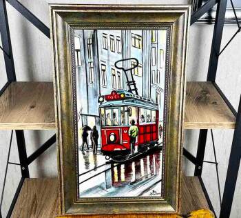 Planche de carreaux de tramway - Çini Evi