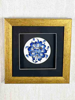 Plaque d’Iznik au motif de Lotus – Cadeau d’entreprise raffiné - 5