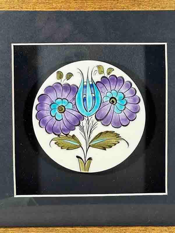 Plaque d’Iznik pour cadeau VIP – Élégance artisanale et tradition ottomane - 2