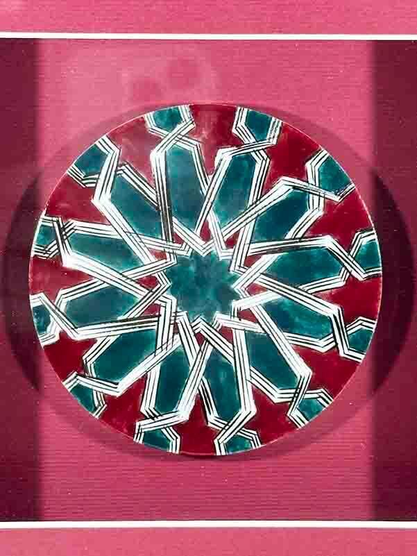 Plaque en céramique d’Iznik – Motif Étoile Seldjoukide - 2