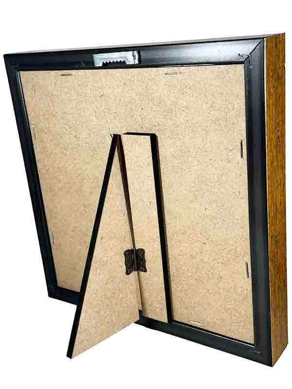 Plaque encadrée en céramique d’Iznik – Motif Arbre de Vie sur fond bleu - 3