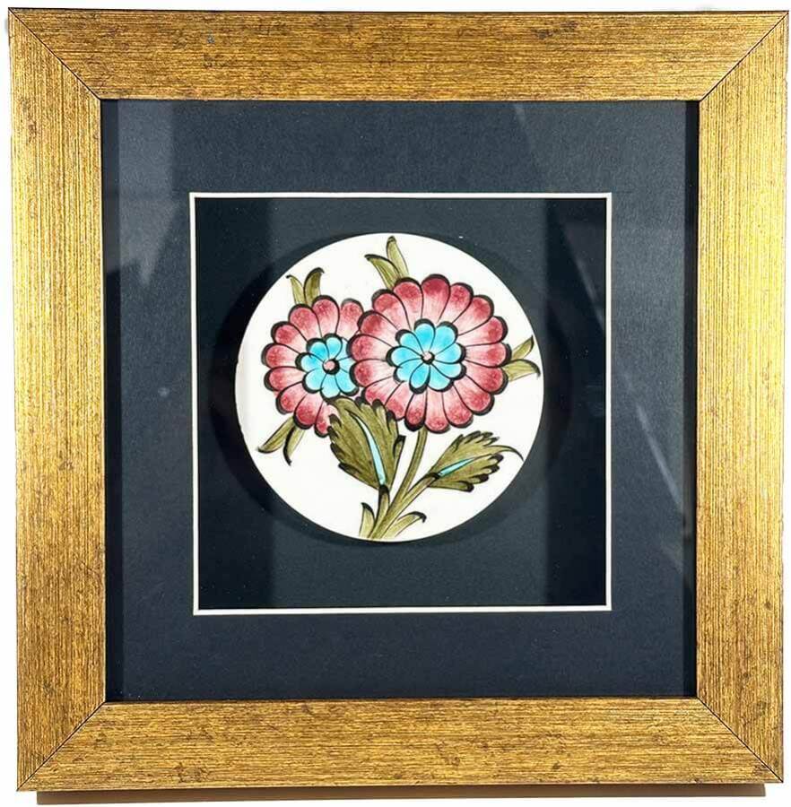 Produktbeschreibung: Neues Job Geschenk İznik Keramik Plakette – Handgefertigt mit traditionellem Design - 1