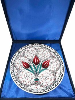 Promotion Gift – 3 Tulips, 30cm Iznik Ceramic Plate - 3