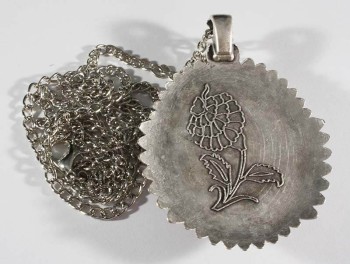 Purpurroter Boden, rote Tulpe-Halskette - Çini Evi (1)