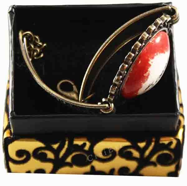 Red Coated Ataturk Signature Ceramic Bracelet - 2