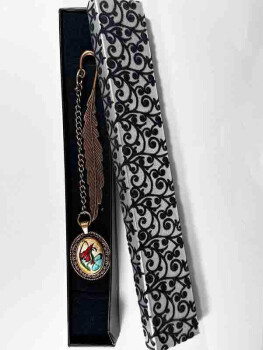 Red Tulip Iznik Ceramic Bookmark - 2