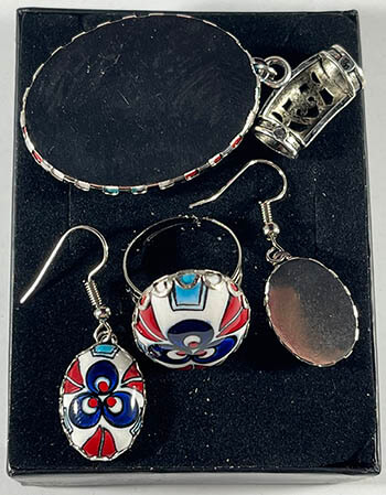 Reverse Straight Tulip Jewelry Set - 2