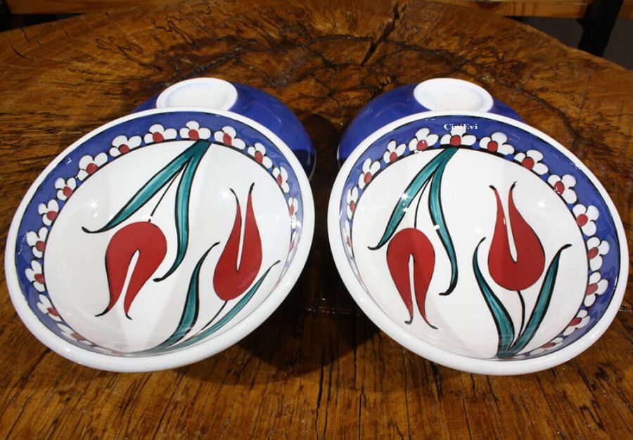 Reverse Tulips 4-Piece Bowl Set - 1