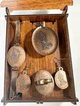 Rosa Bella – İznik Keramik Schmuckset mit Rosenmotiv - 3