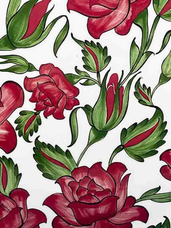 Rose Pattern VIP Gift Iznik Plate - 2