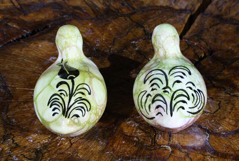 Sad Ducklings Pottery Figurine - 2