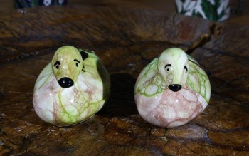 Sad Ducklings Pottery Figurine - 3