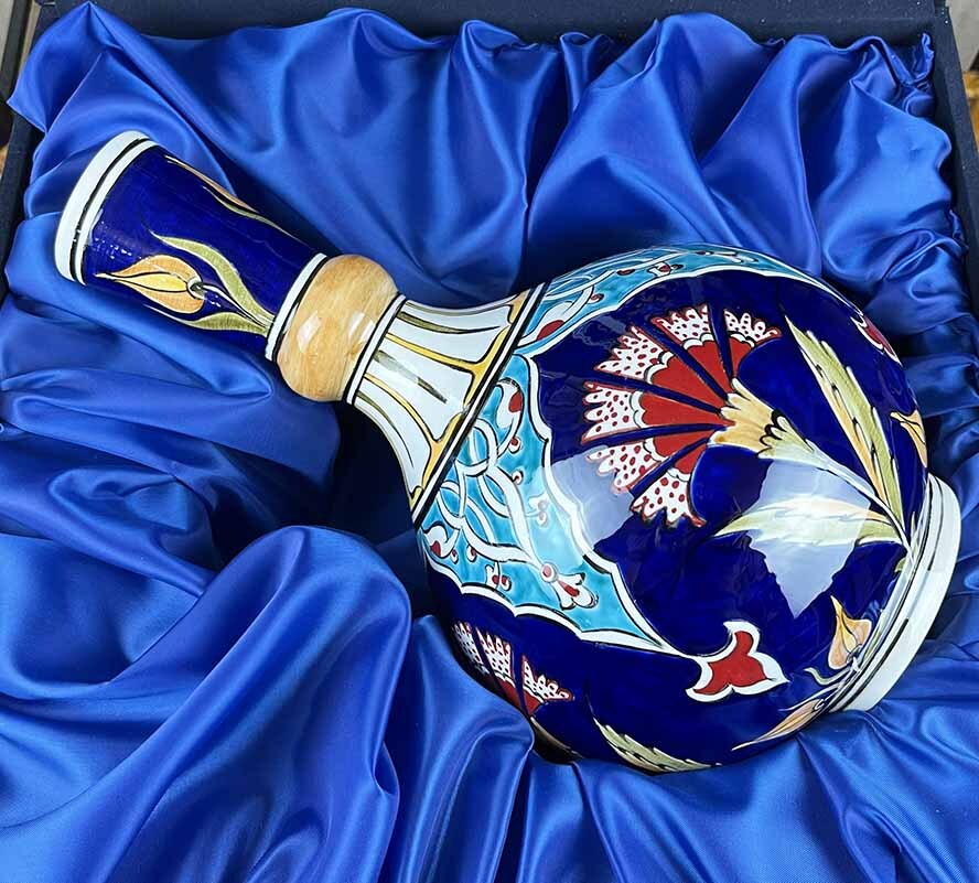 Saray Karanfili – İznik Çini Vazo Tabak Seti - 3