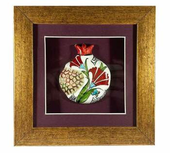 Saray Karanfili – İznik Çinili Nar Plaket - Çini Evi