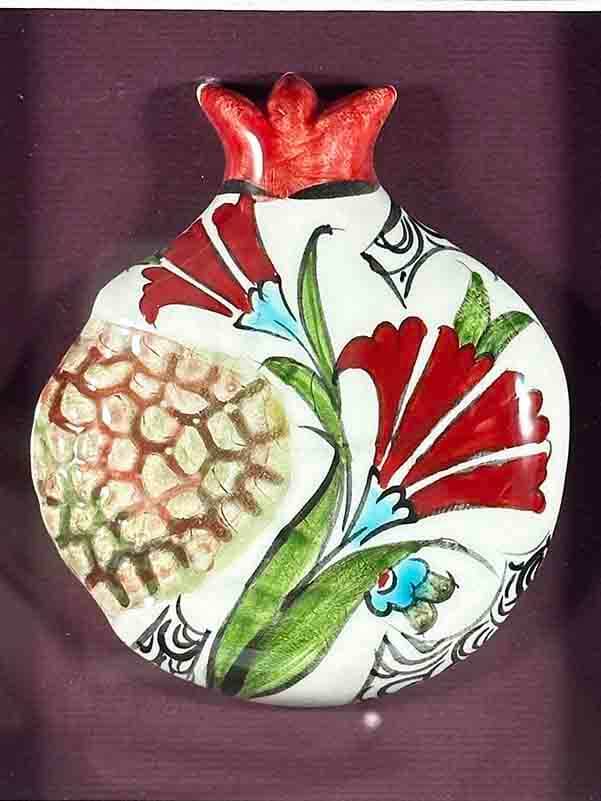 Saray Karanfili – İznik Çinili Nar Plaket - 2