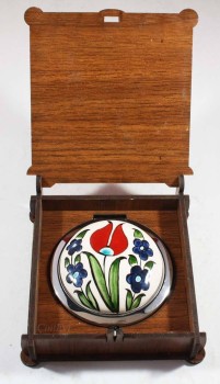 Schminkspiegel mit Blumengartenmuster - 3
