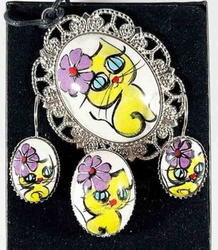 Schmuckset Kokoş-Katze - 1
