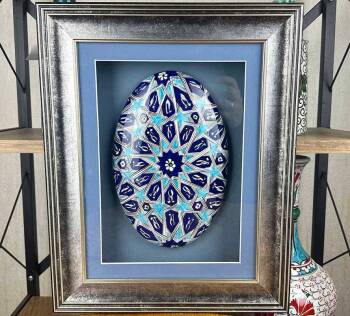 Selçuklu Yıldız Motifli İznik Çinili Duvar Süsü – Birliğin Yıldızı - Çini Evi