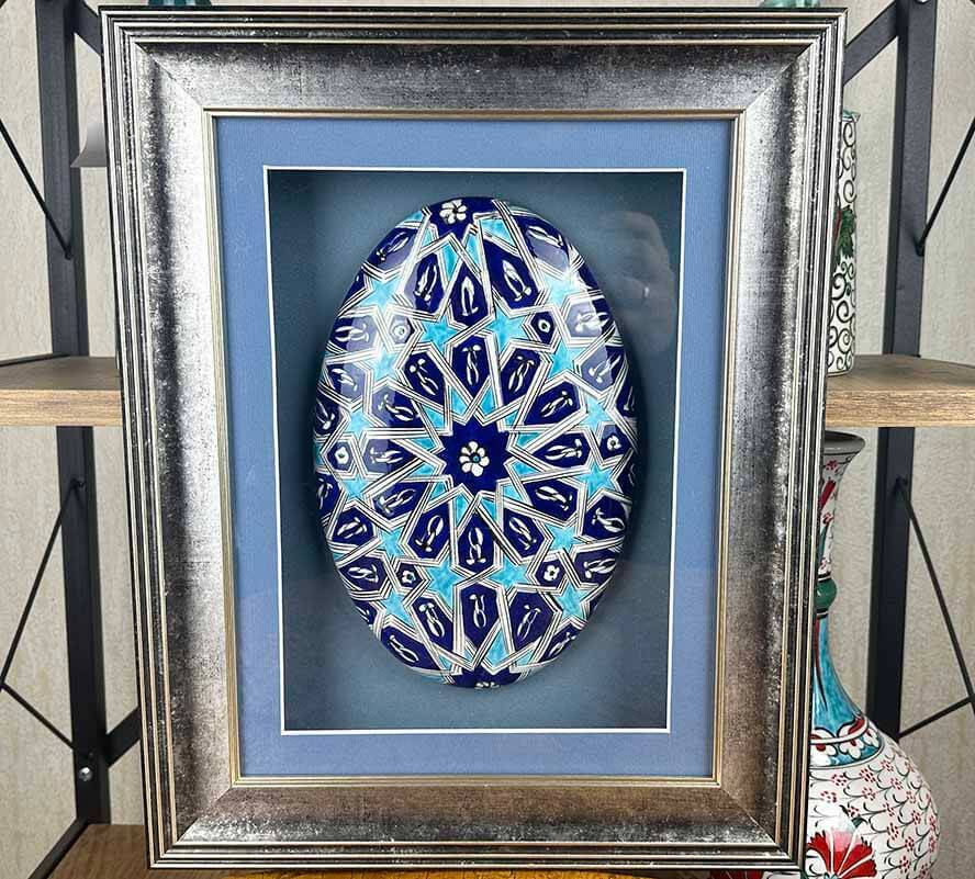 Selçuklu Yıldız Motifli İznik Çinili Duvar Süsü – Birliğin Yıldızı - 1