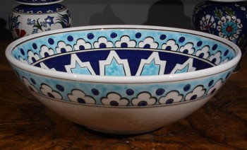 Selçuklu Yıldızı Motifli 30 cm Kase - Çini Evi