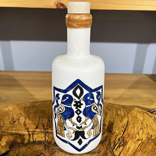 Seldschukische Olivenölflasche mit Vogelmuster - 1