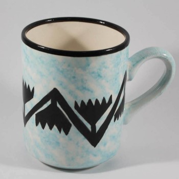 Seljuk Pattern Iznik Pottery Mug - 1