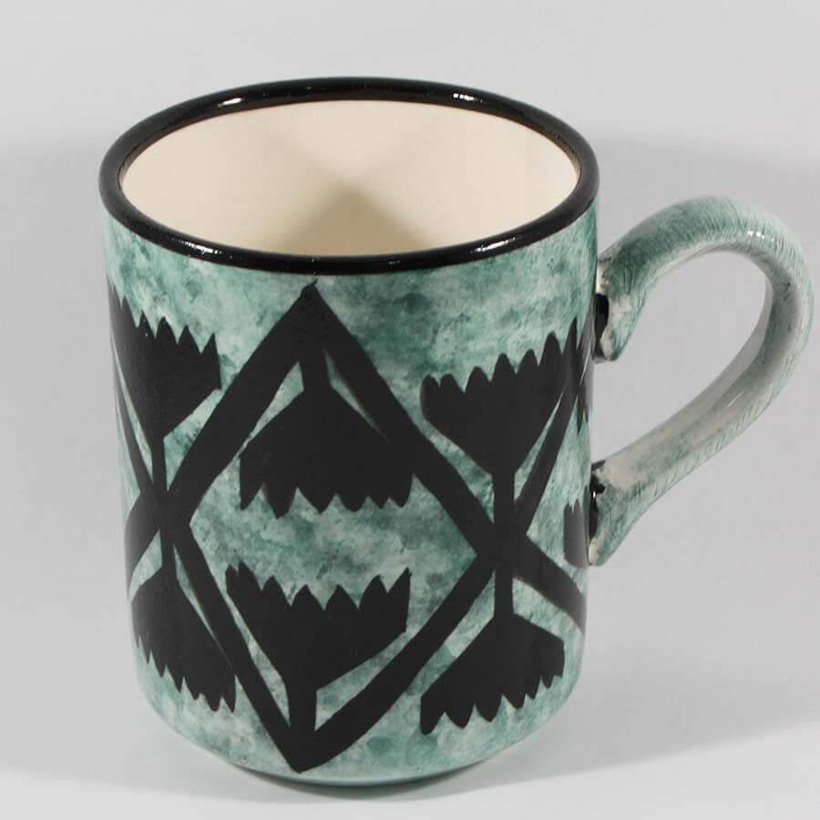 Seljuk Pattern Pottery Mug - 1