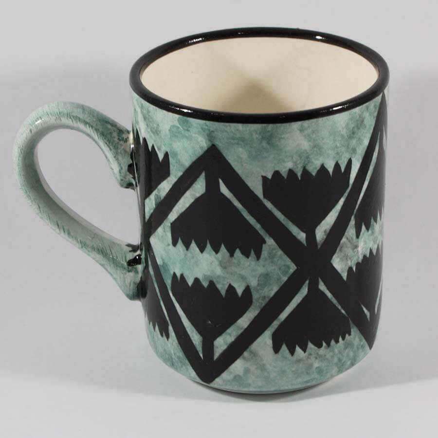 Seljuk Pattern Pottery Mug - 2