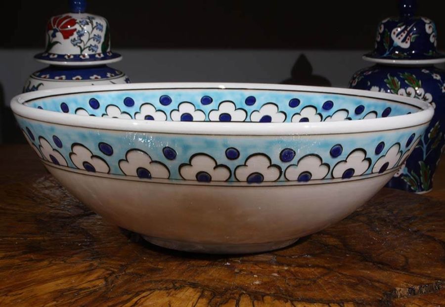 Seljuk Star Motif 30 cm Bowl - 4