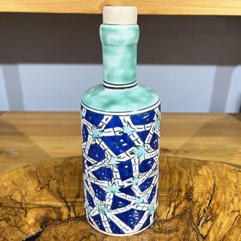 Seljuk Star Patterned Tile Oil Pot - Çini Evi (1)