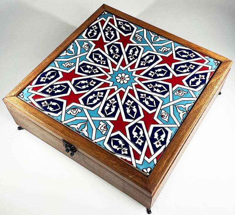 Seljuk Star Wooden Storage Box - 1