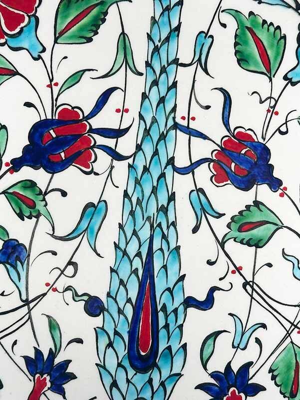 Selvi Bahçesi – İznik Çini Tabak - 2