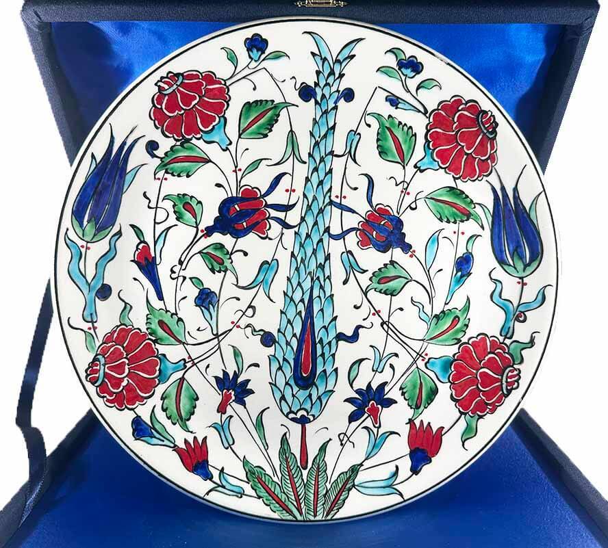 Selvi Bahçesi – İznik Çini Tabak - 1
