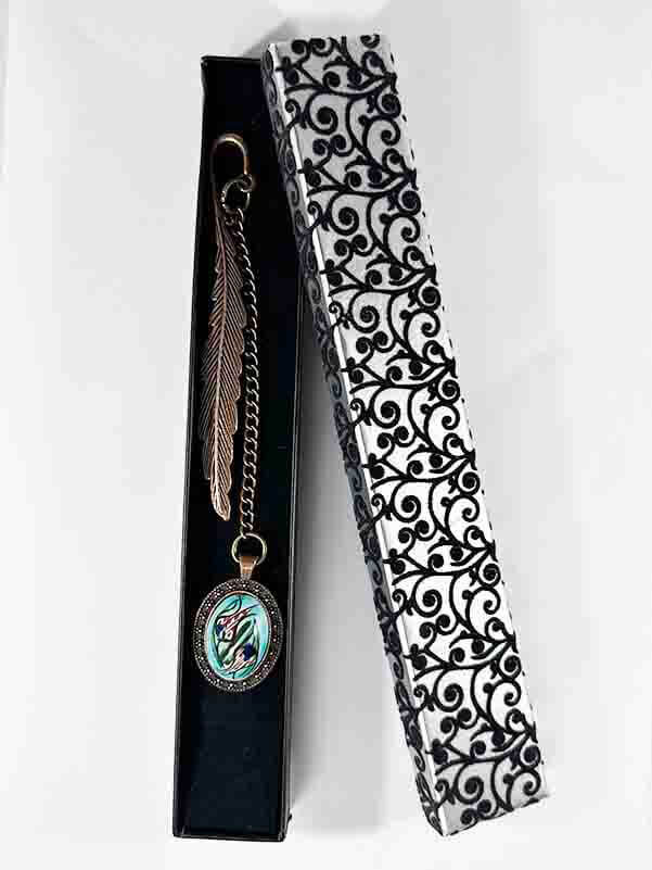 Serre-livres en céramique d’Iznik – Motif Deux Tulipes - 2