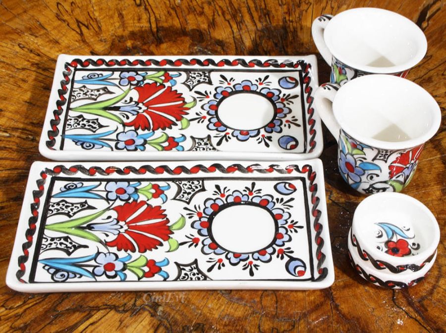 Service à café Iznik, cadeau pour maman - 2
