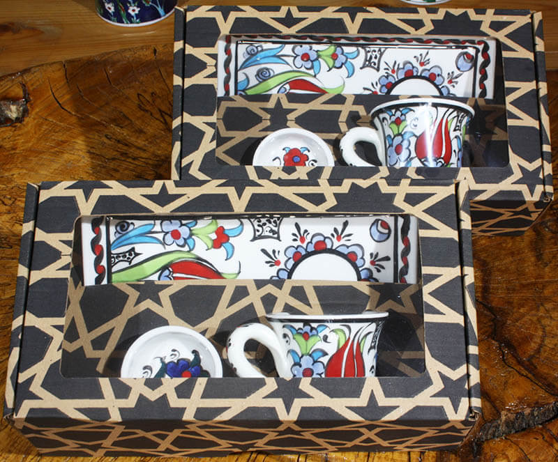 Service à café Iznik, cadeau pour maman - 4