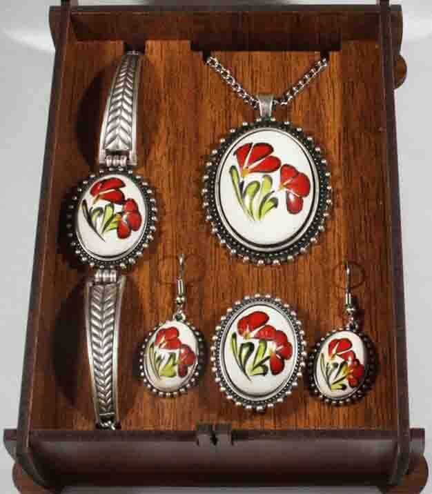 Set de bijoux en céramique d’Iznik pour cadeau d’anniversaire - 1