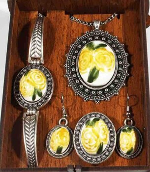 Set de bijoux peinture moderne - 1