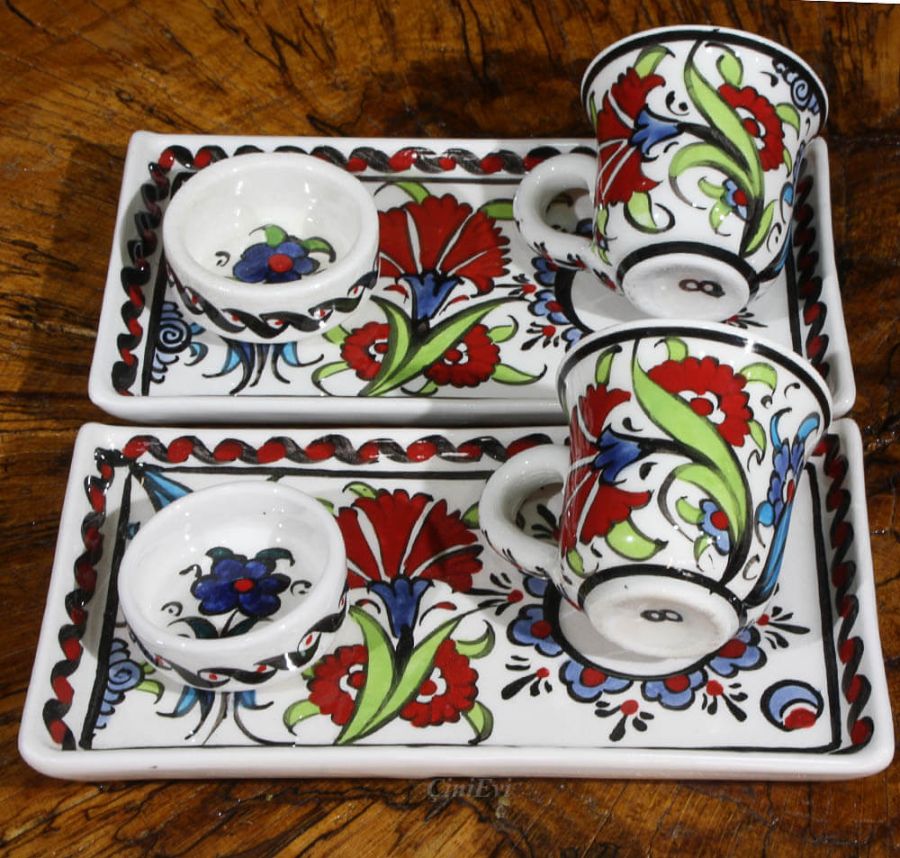 Set de café Iznik pour mariage, 2 personnes - 1