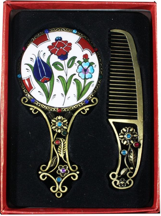 Set miroir grenade et tulipe - 2
