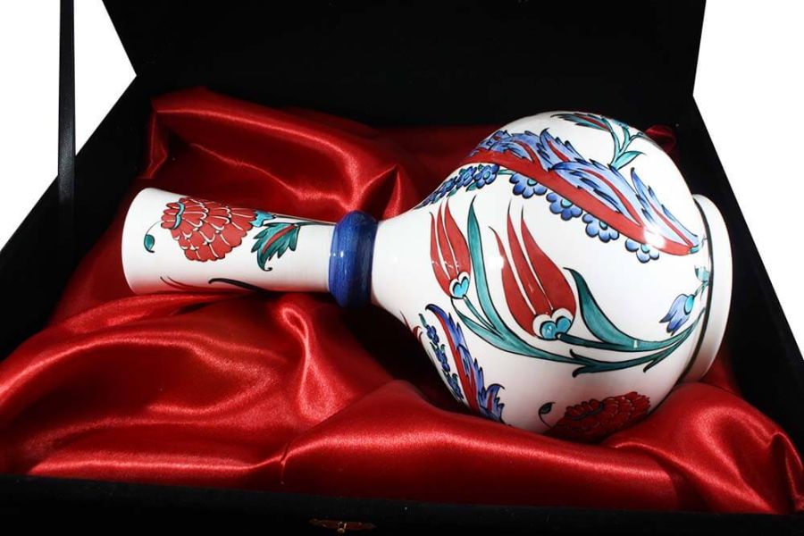 Set vase et plat Iznik VIP pour cadeau de mariage - 4