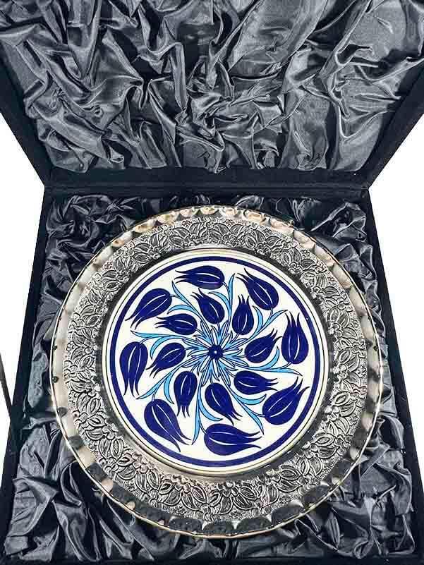 Silver Plate with Anemone Pattern - 3