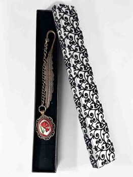 Single Carnation Bookmark - Çini Evi (1)