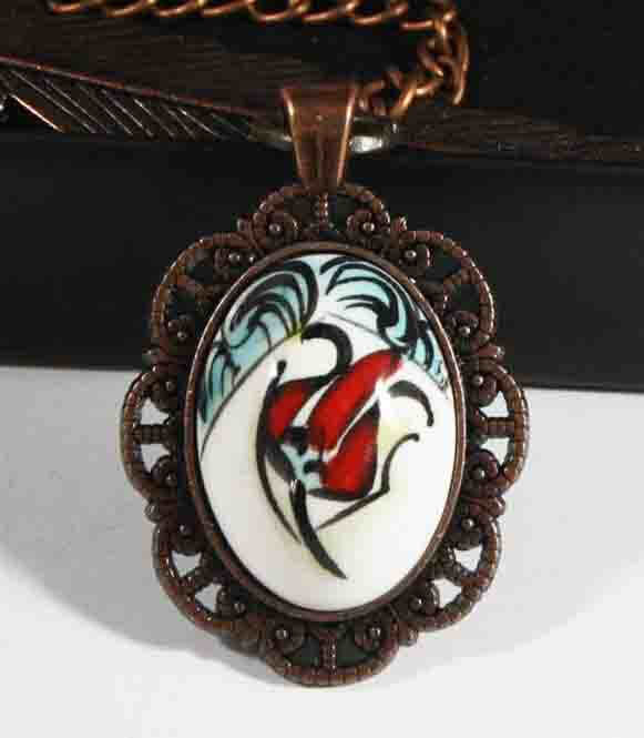 Single Tulip Iznik Ceramic Bookmark - 1